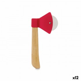 Tagliapizza Kinvara CN52307-1 Marrone Rosso Bambù Acciaio inossidabile polipropilene 21,7 x 2 x 10 cm Ascia (12 Unità)