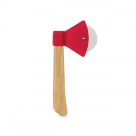 Tagliapizza Kinvara CN52307-1 Marrone Rosso Bambù Acciaio inossidabile polipropilene 21,7 x 2 x 10 cm Ascia (12 Unità)