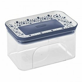 Barattolo Stefanplast Ermetico 10,3 x 8 x 15,5 cm Azzurro Plastica 700 ml (12 Unità)