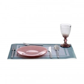 Piatto da pranzo Vivalto 323921P-3 Rosa Vetro 21 x 2 x 21 cm (6 Unità)