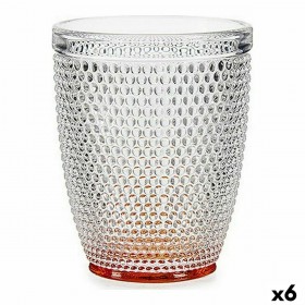 Bicchiere Vivalto P00409ZD/BHA6 AMBER Trasparente Ambra Vetro Punti 300 ml (6 Unità)