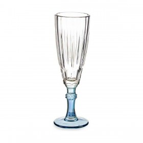 Calice da champagne Vivalto Exotic Azzurro Cristallo 170 ml (6 Unità)