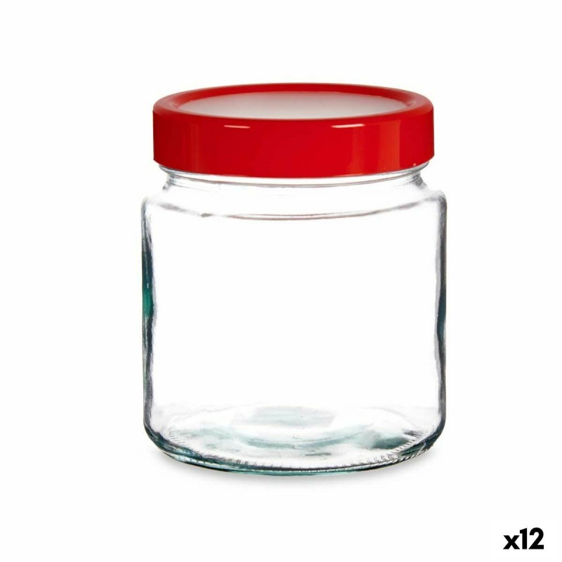 Barattolo Vivalto 228-4 Rosso Trasparente 1 L (12 Unità)