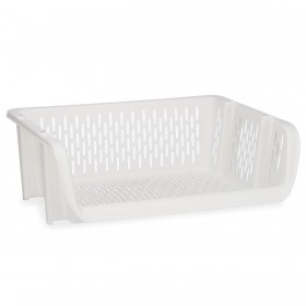 Cesto di verdure Kinvara Q-SHELF-1 Bianco polipropilene 30 x 13,5 x 38,7 cm (24 Unità)