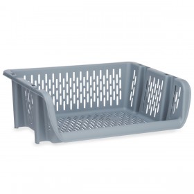 Cesto di verdure Kinvara Q-SHELF-2 Grigio polipropilene 30 x 13,5 x 38,7 cm (24 Unità)