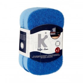 Set di spugne Azzurro 7 x 12,3 x 2,5 cm (32 Unità)