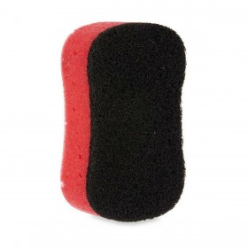 Spugna Nero Rosso Schiuma Fibra abrasiva 7,3 x 4 x 12,3 cm (40 Unità)