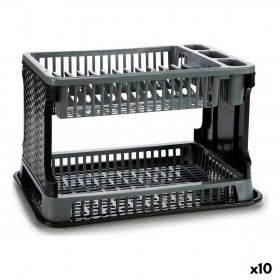 Scolapiatti da Lavandino Kinvara TP7071 Grigio 44,5 x 30,3 x 27 cm 44,5 x 8,7 x 30,3 cm (10 Unità)