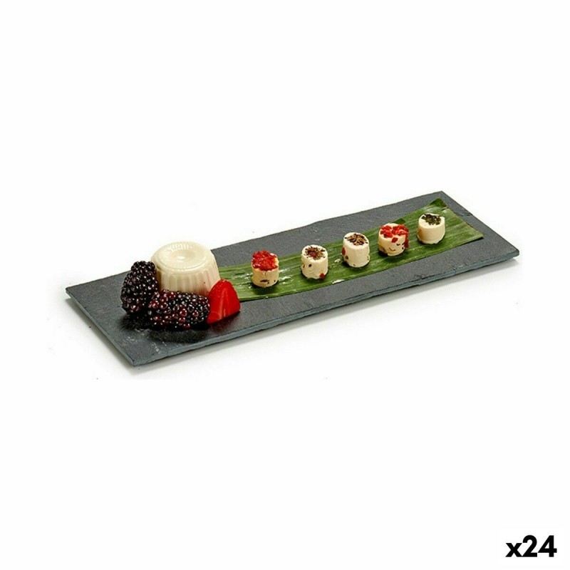 Vassoio per aperitivi Kinvara SJ1030 Nero 30,3 x 0,5 x 10 cm (24 Unità)