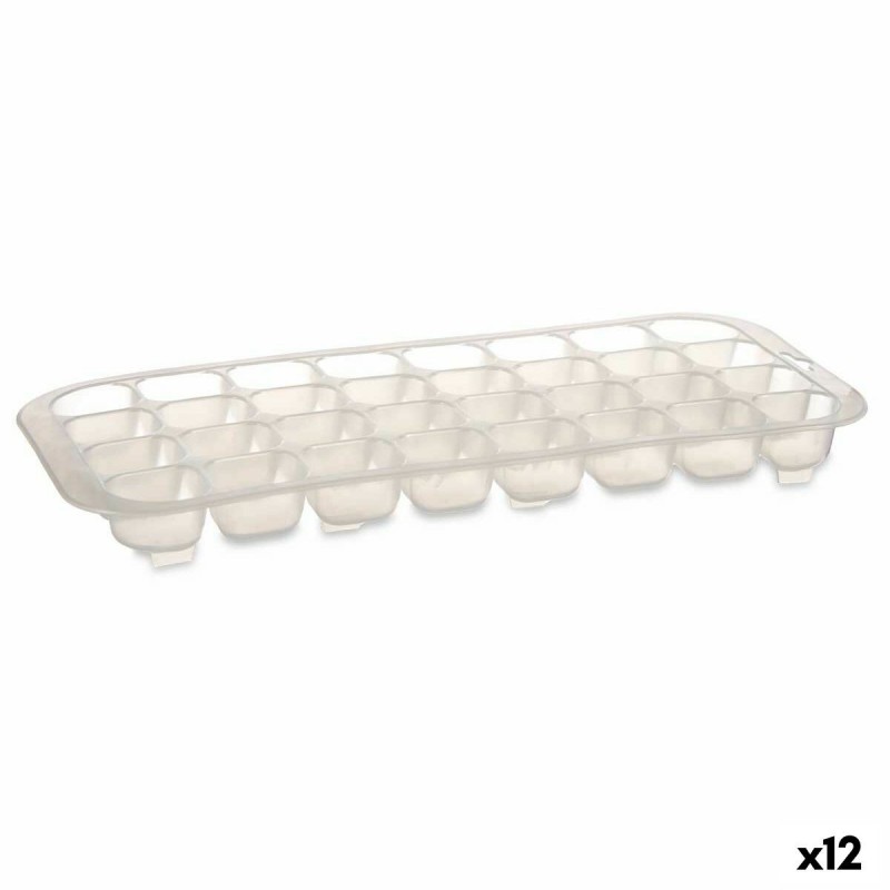 Formina per Cubetti di Ghiaccio Leknes CN12063-1 Trasparente polistirene 15,5 x 3 x 33 cm (12 Unità)