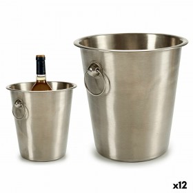 Secchiello per il ghiaccio Kinvara 2060MAT Argentato Acciaio inossidabile 4,5 L 22 x 21 x 22 cm (12 Unità)