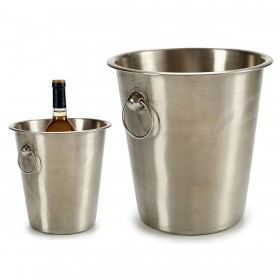 Secchiello per il ghiaccio Kinvara 2060MAT Argentato Acciaio inossidabile 4,5 L 22 x 21 x 22 cm (12 Unità)