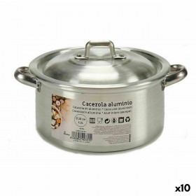 Casseruola con coperchio Kinvara 100003 Argentato 1,5 L 18 x 10 x 23,5 cm (10 Unità)