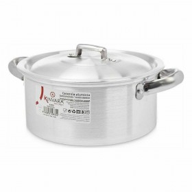 Casseruola con coperchio Kinvara 100004 Argentato (10 Unità)