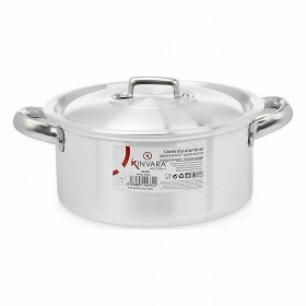 Casseruola con coperchio Kinvara 100004 Argentato (10 Unità)