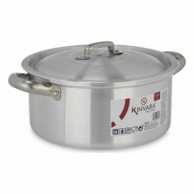 Casseruola con coperchio Kinvara 100005 Argentato 3 L (10 Unità)