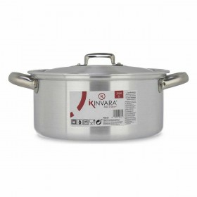 Casseruola con coperchio Kinvara 100005 Argentato 3 L (10 Unità)