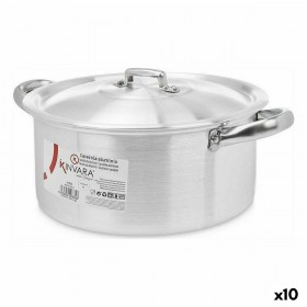 Casseruola con coperchio Kinvara 100006 Argentato 4 L 24 x 13 x 31 cm (10 Unità)