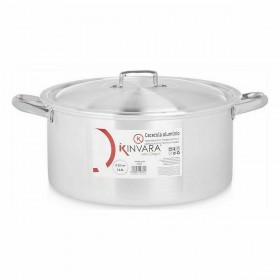 Casseruola con coperchio Kinvara 100011 Argentato 12,5 L (3 Unità)