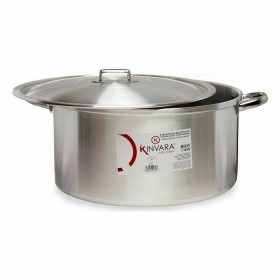 Casseruola con coperchio Kinvara 100015 Argentato 53 x 24 x 43 cm (3 Unità)