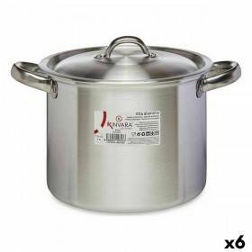 Pentola con Coperchio Kinvara 100033 Argentato Alluminio Ø 20 cm (6 Unità)