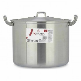 Pentola con Coperchio Kinvara 100034 Argentato Alluminio 31 x 20 x 24 cm (6 Unità)