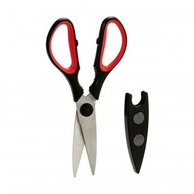 Forbici da Cucina Kinvara 41896 Nero Rosso Acciaio Caucciù polipropilene 21 x 8 x 1 cm Cucina (18 Unità)