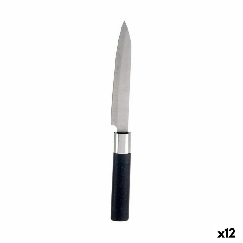 Coltello da Cucina Kinvara KT11-5603-05 Nero Argentato Acciaio inossidabile Plastica 3 x 23,5 x 2 cm (12 Unità)