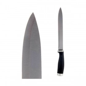 Coltello da Cucina Kinvara KT11-5603-03 Nero Argentato Acciaio inossidabile Plastica 3,5 x 33 x 2 cm (12 Unità)