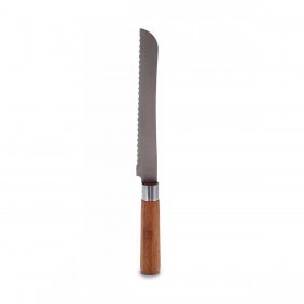 Coltello Seghettato Kinvara KT116042B Bambù Acciaio inossidabile 2,8 x 2,5 x 32 cm (12 Unità)