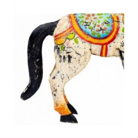 Statua Decorativa Alexandra House Living Legno di mango Cavallo 7 x 24 x 22 cm