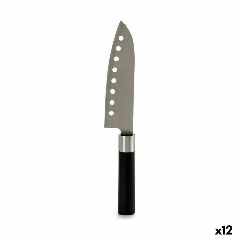 Coltello da Cucina Kinvara KT11-5604S03 Nero Argentato Acciaio inossidabile Plastica 5 x 30 x 2,5 cm (12 Unità)