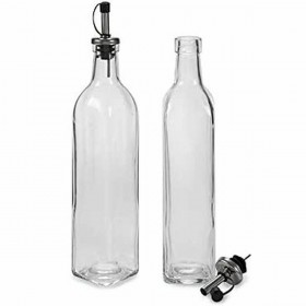 Set olio e aceto Vivalto WJ6079-L Trasparente Vetro Cristallo 2 x 50 ml 5,7 x 29,5 x 5,7 cm (12 Unità)