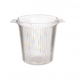 Secchiello per il ghiaccio Leknes CH26183 Trasparente polistirene Righe 16,5 x 17 x 21 cm (12 Unità)