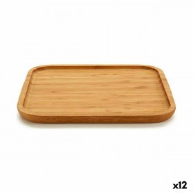 Vassoio per aperitivi Kinvara JWHW-3710-1 Marrone Quadrato 25 x 1,5 x 25 cm (12 Unità)