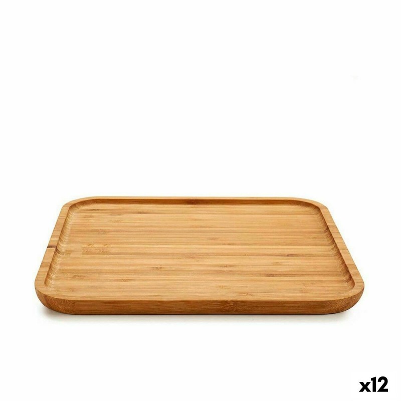 Vassoio per aperitivi Kinvara 55074 Marrone Quadrato 30 x 1,5 x 30 cm (12 Unità)