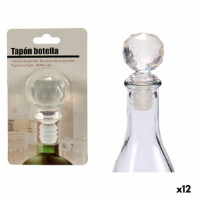 Tappo ermetico per bottiglie Kinvara 25011 Trasparente 3,5 x 14,5 x 8,5 cm Sfera (12 Unità)
