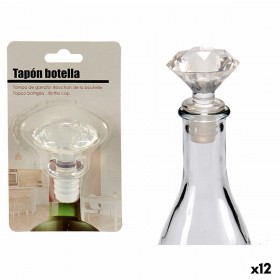 Tappo ermetico per bottiglie Kinvara 25013 Trasparente 4,5 x 14,5 x 8,5 cm Diamante (12 Unità)