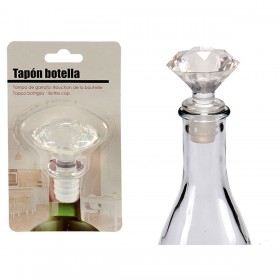 Tappo ermetico per bottiglie Kinvara 25013 Trasparente 4,5 x 14,5 x 8,5 cm Diamante (12 Unità)