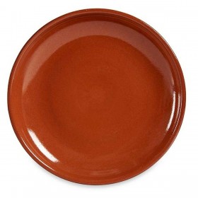 Piatto da pranzo Argilla cotta 23 x 2 x 23 cm Carne (10 Unità)