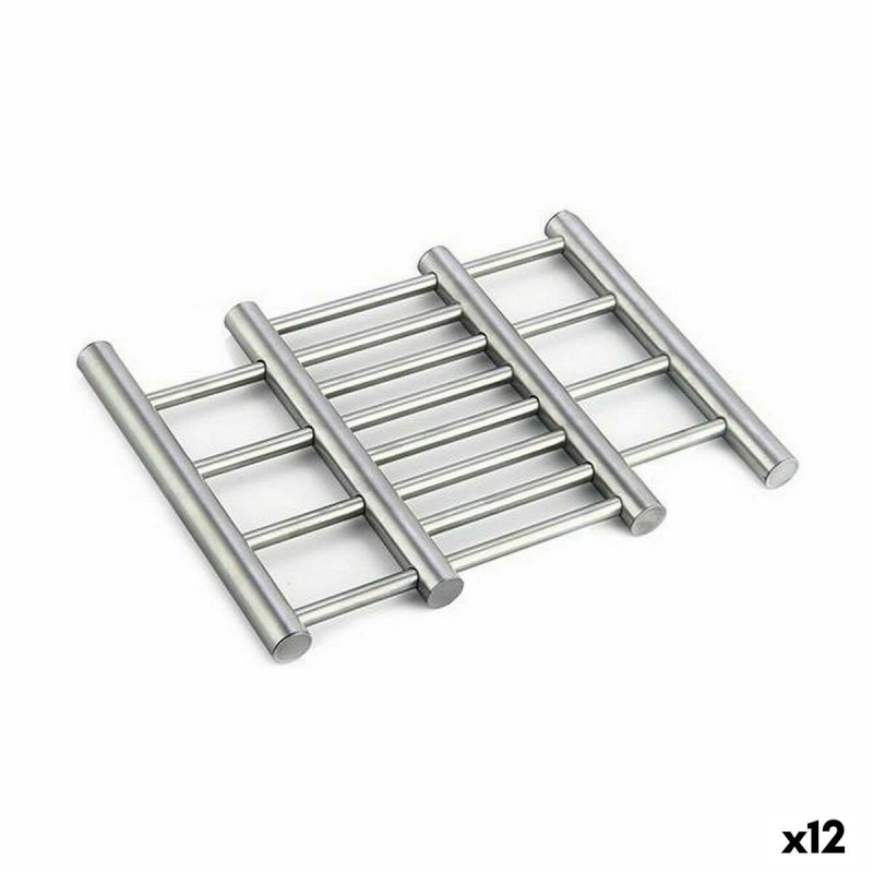 Sottopentola Kinvara W6357A Argentato Acciaio inossidabile 23 x 2 x 20 cm Estensibile (12 Unità)