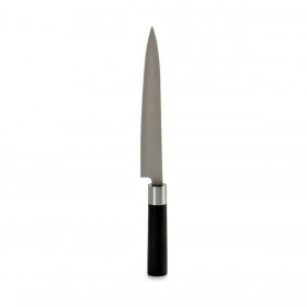 Coltello da Cucina Kinvara KT11-5604S02 Nero Argentato Acciaio inossidabile Plastica 3,5 x 33,5 x 2,2 cm (12 Unità)