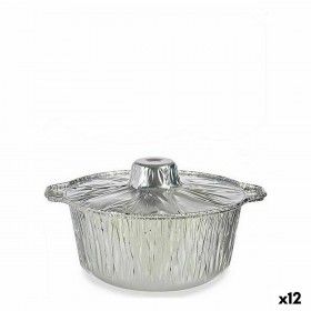 Pentola con Coperchio Kinvara 66105 Argentato Monouso Con coperchio Pentola
