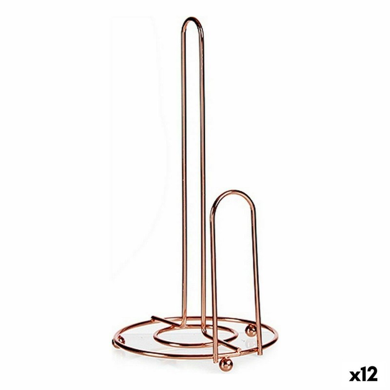 Portarotolo da Cucina Kinvara CN-W3803 Rame Acciaio 15,5 x 32 x 16 cm (12 Unità)