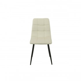 Sedia Romimex Bianco Velluto Metallo 45 x 89 x 55 cm