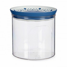 Barattolo Stefanplast Tosca Ermetico Azzurro Plastica 700 ml 11,7 x 11 x 11,7 cm (12 Unità)