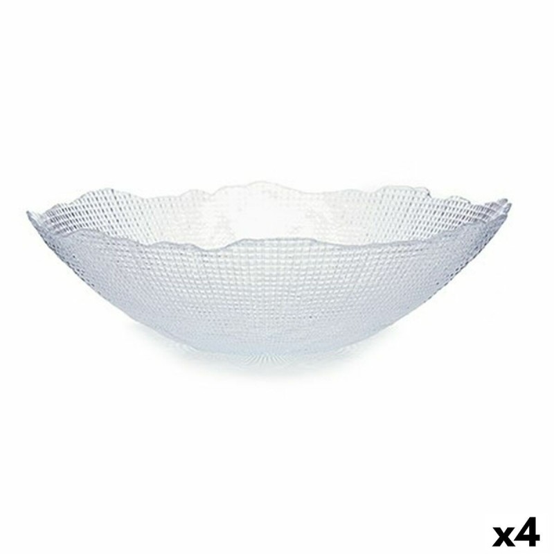 Insalatiera Vivalto Infinity Trasparente Cristallo 31 x 8,3 x 31 cm (4 Unità)