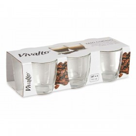 Set di Bicchieri Vivalto 503A-1/WH6 Trasparente Vetro 90 ml (12 Unità)