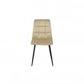 Sedia Romimex Beige Velluto Metallo 45 x 89 x 55 cm