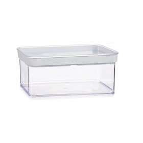 Vaso Trasparente Silicone polistirene ABS 1,1 L 10,5 x 9 x 21 cm (18 Unità)